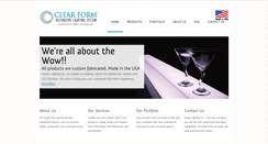 Desktop Screenshot of clearformdesigns.com